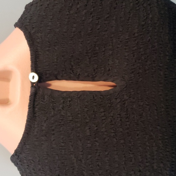 NWT Madewell The Melody Smocked Selena Midi Dress Black XS - Picture 7 of 11